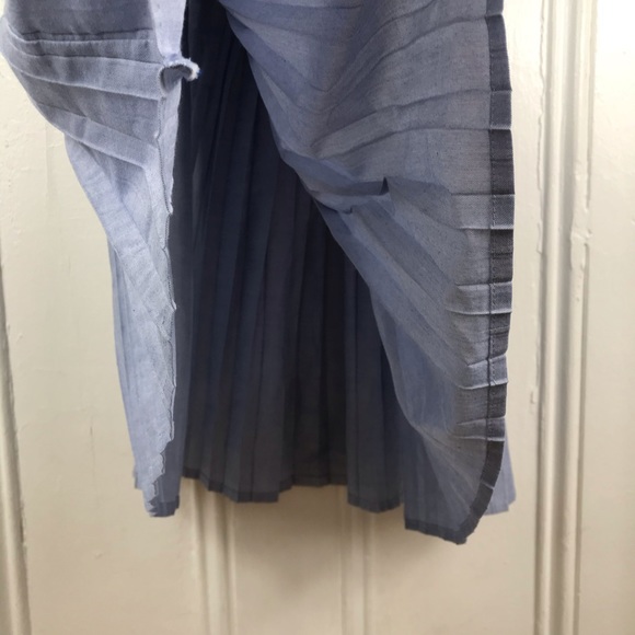 Anthropologie lilis chambray pleated midi skirt - Picture 8 of 8